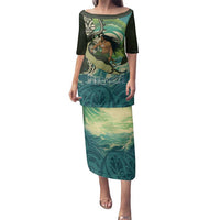 Aotearoa Tangaroa Atua Family Matching Puletasi and Hawaiian Shirt New Zealand God Of The Ocean