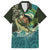 Aotearoa Tangaroa Atua Family Matching Short Sleeve Bodycon Dress and Hawaiian Shirt New Zealand God Of The Ocean