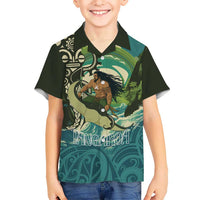 Aotearoa Tangaroa Atua Kid Hawaiian Shirt New Zealand God Of The Ocean