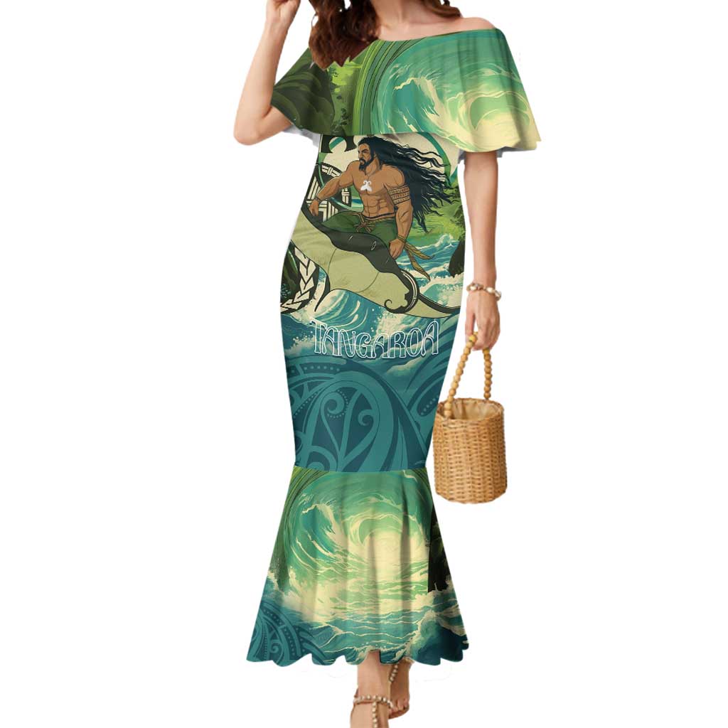 Aotearoa Tangaroa Atua Mermaid Dress New Zealand God Of The Ocean