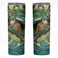 Aotearoa Tangaroa Atua Skinny Tumbler New Zealand God Of The Ocean