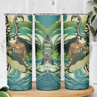 Aotearoa Tangaroa Atua Skinny Tumbler New Zealand God Of The Ocean