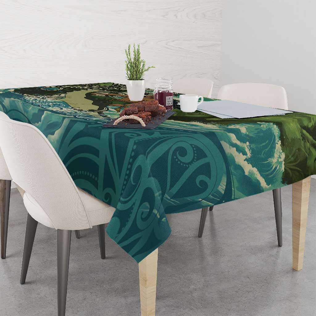 Aotearoa Tangaroa Atua Tablecloth New Zealand God Of The Ocean LT14 - Polynesian Pride