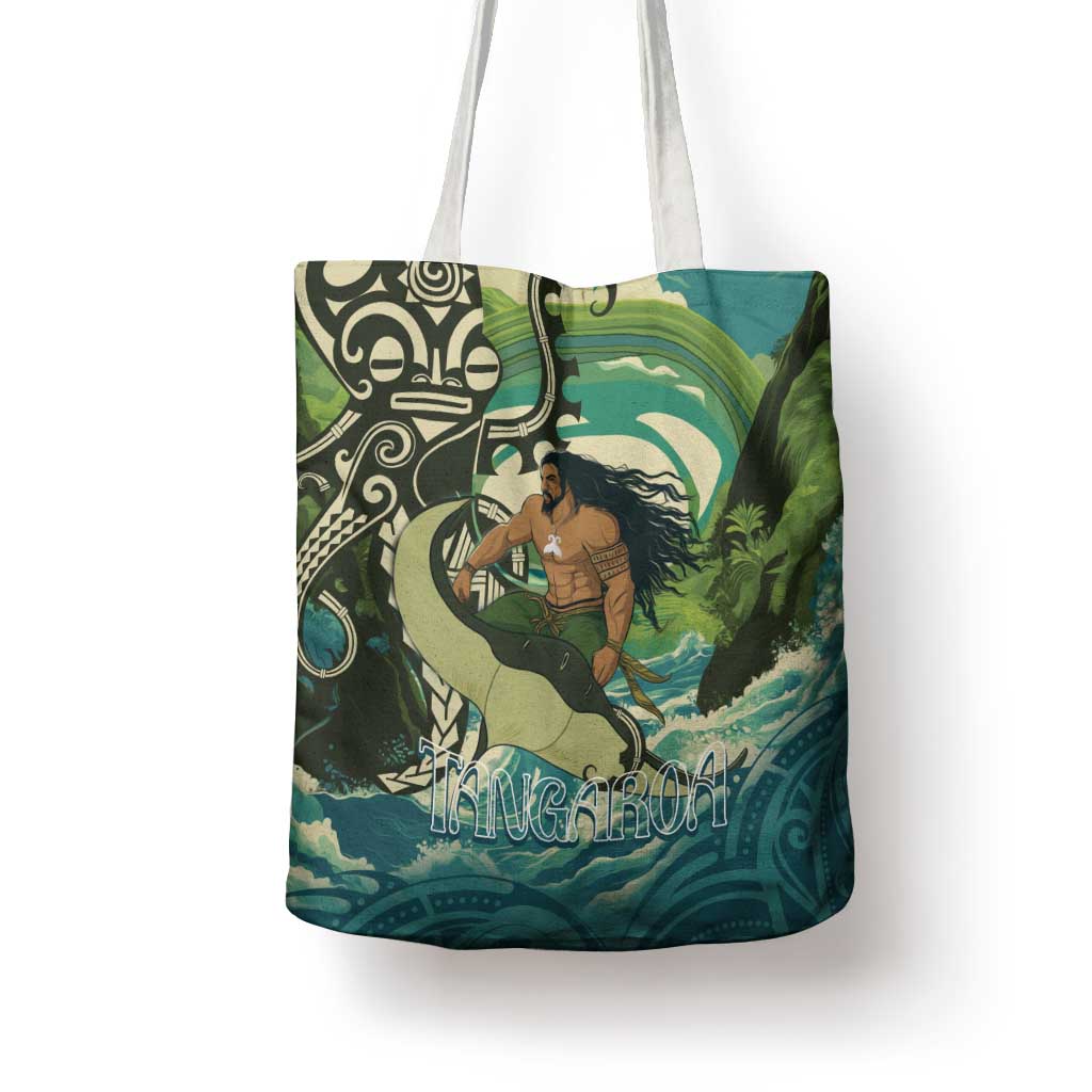 Aotearoa Tangaroa Atua Tote Bag New Zealand God Of The Ocean - Polynesian Pride