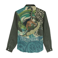 Aotearoa Tangaroa Atua Women Casual Shirt New Zealand God Of The Ocean