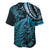 New Zealand Lizard Baseball Jersey Silver Fern Aotearoa Maori Blue Version