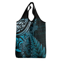 New Zealand Lizard Grocery Bag Silver Fern Aotearoa Maori Blue Version LT14 - Polynesian Pride