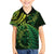 New Zealand Lizard Family Matching Long Sleeve Bodycon Dress and Hawaiian Shirt Silver Fern Aotearoa Maori Green Version