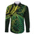 New Zealand Lizard Family Matching Short Sleeve Bodycon Dress and Hawaiian Shirt Silver Fern Aotearoa Maori Green Version