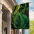 New Zealand Lizard Garden Flag Silver Fern Aotearoa Maori Green Version