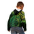 New Zealand Lizard Kid Hoodie Silver Fern Aotearoa Maori Green Version