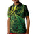 New Zealand Lizard Kid Polo Shirt Silver Fern Aotearoa Maori Green Version