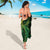 New Zealand Lizard Sarong Silver Fern Aotearoa Maori Green Version