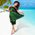 New Zealand Lizard Sarong Silver Fern Aotearoa Maori Green Version