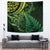 New Zealand Lizard Tapestry Silver Fern Aotearoa Maori Green Version