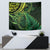 New Zealand Lizard Tapestry Silver Fern Aotearoa Maori Green Version