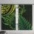 New Zealand Lizard Window Curtain Silver Fern Aotearoa Maori Green Version