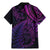 New Zealand Lizard Family Matching Mermaid Dress and Hawaiian Shirt Silver Fern Aotearoa Maori Purple Version