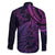 New Zealand Lizard Family Matching Mermaid Dress and Hawaiian Shirt Silver Fern Aotearoa Maori Purple Version