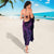 New Zealand Lizard Sarong Silver Fern Aotearoa Maori Purple Version