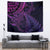 New Zealand Lizard Tapestry Silver Fern Aotearoa Maori Purple Version