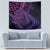 New Zealand Lizard Tapestry Silver Fern Aotearoa Maori Purple Version