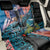 Personalised United States And New Zealand Back Car Seat Cover USA Eagle With Kowhai Aotearoa Tui Bird LT14