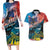 Personalised United States And New Zealand Couples Matching Long Sleeve Bodycon Dress and Hawaiian Shirt USA Eagle With Kowhai Aotearoa Tui Bird