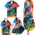 Personalised United States And New Zealand Family Matching Summer Maxi Dress and Hawaiian Shirt USA Eagle With Kowhai Aotearoa Tui Bird