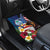 Personalised United States And Guam Car Mats USA Eagle With Guahan Seal Tropical Vibes