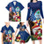 Personalised United States And Guam Family Matching Long Sleeve Bodycon Dress and Hawaiian Shirt USA Eagle With Guahan Seal Tropical Vibes