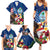 Personalised United States And Guam Family Matching Summer Maxi Dress and Hawaiian Shirt USA Eagle With Guahan Seal Tropical Vibes