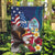 Personalised United States And Guam Garden Flag USA Eagle With Guahan Seal Tropical Vibes