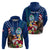 Personalised United States And Guam Hoodie USA Eagle With Guahan Seal Tropical Vibes