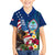 Personalised United States And Guam Kid Hawaiian Shirt USA Eagle With Guahan Seal Tropical Vibes