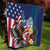 Personalised United States And Guam Quilt USA Eagle With Guahan Seal Tropical Vibes