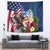 Personalised United States And Guam Tapestry USA Eagle With Guahan Seal Tropical Vibes