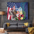 Personalised United States And Guam Tapestry USA Eagle With Guahan Seal Tropical Vibes