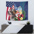 Personalised United States And Guam Tapestry USA Eagle With Guahan Seal Tropical Vibes