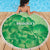 Aloha Hawaii Molokai Island Beach Blanket Hibiscus Tribal Honu Hawaiian Tattoo Green