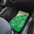 Aloha Hawaii Molokai Island Car Mats Hibiscus Tribal Honu Hawaiian Tattoo Green