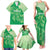 Aloha Hawaii Molokai Island Family Matching Tank Maxi Dress and Hawaiian Shirt Hibiscus Tribal Honu Hawaiian Tattoo Green