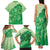 Aloha Hawaii Molokai Island Family Matching Tank Maxi Dress and Hawaiian Shirt Hibiscus Tribal Honu Hawaiian Tattoo Green