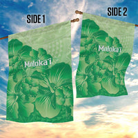 Aloha Hawaii Molokai Island Garden Flag Hibiscus Tribal Honu Hawaiian Tattoo Green