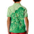 Aloha Hawaii Molokai Island Kid Polo Shirt Hibiscus Tribal Honu Hawaiian Tattoo Green