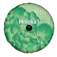 Aloha Hawaii Molokai Island Spare Tire Cover Hibiscus Tribal Honu Hawaiian Tattoo Green