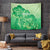 Aloha Hawaii Molokai Island Tapestry Hibiscus Tribal Honu Hawaiian Tattoo Green
