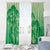 Aloha Hawaii Molokai Island Window Curtain Hibiscus Tribal Honu Hawaiian Tattoo Green