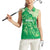 Aloha Hawaii Molokai Island Women Sleeveless Polo Shirt Hibiscus Tribal Honu Hawaiian Tattoo Green