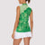 Aloha Hawaii Molokai Island Women Sleeveless Polo Shirt Hibiscus Tribal Honu Hawaiian Tattoo Green